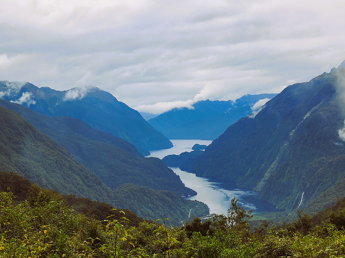 #22C. Place BELOW #22A. and #22B. TAG.... A view from above The Doubtful Sound.