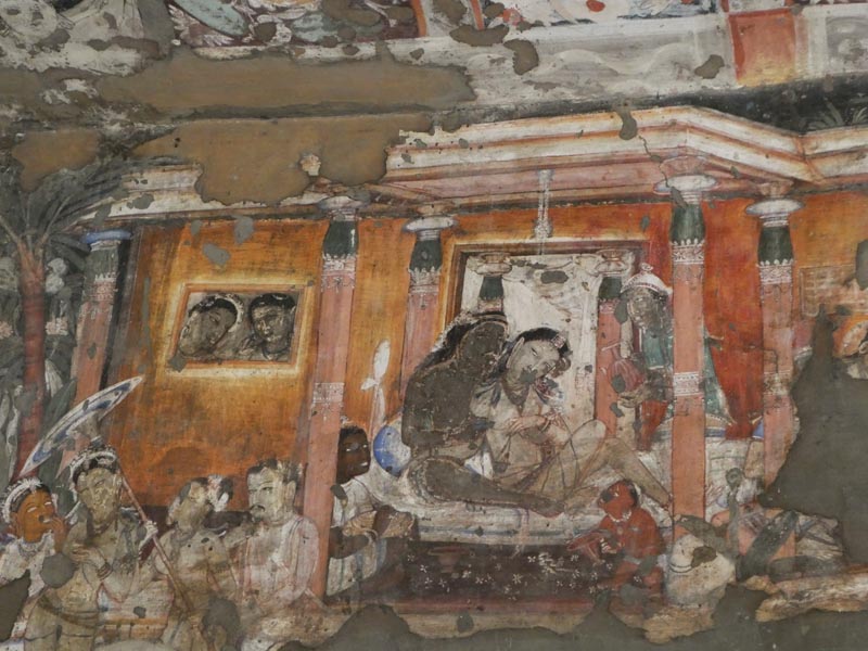 #8A. Top Ten #3. Ajanta.Insert AFTER paragraph3 After... headdresses, animals, and birds.